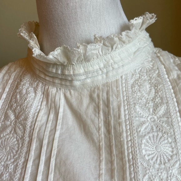 Cleobella 100% cotton Versailles Mini Dress in White size medium - Picture 3 of 10